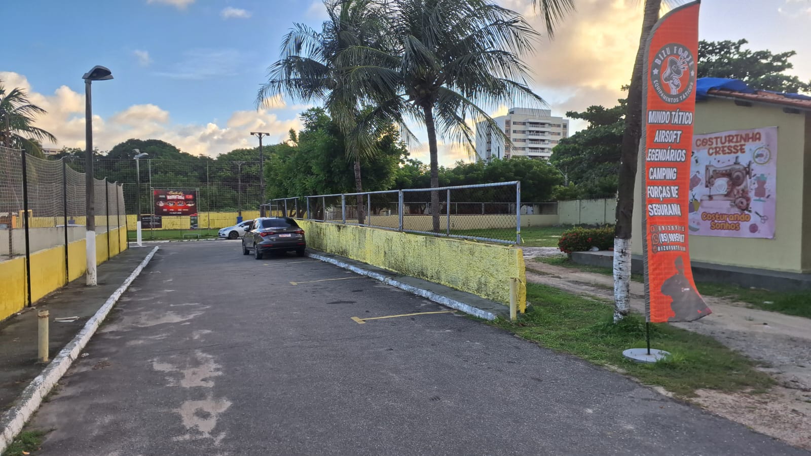 Estacionamento atual antes da ampliação