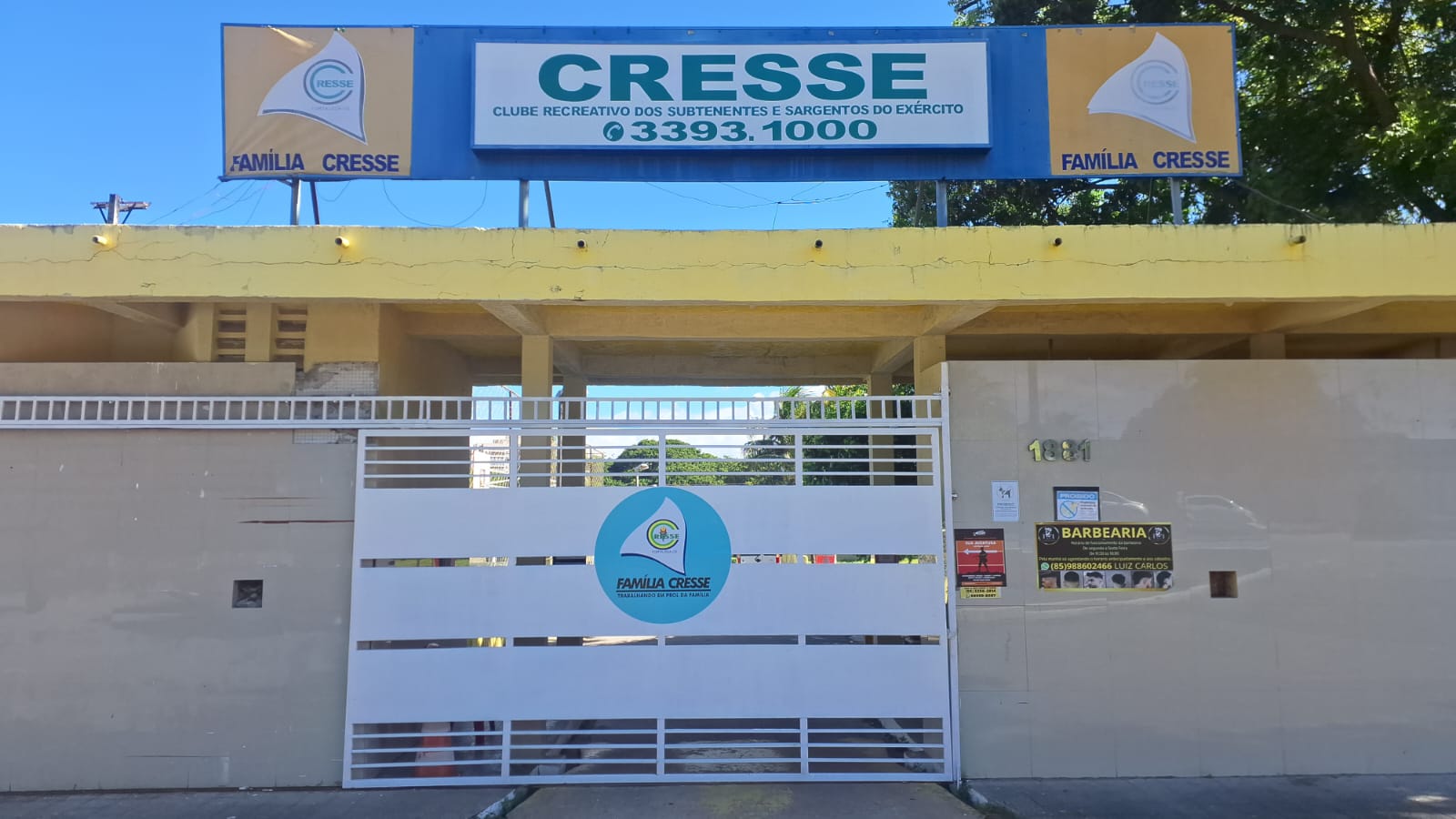 Novo portão principal de acesso